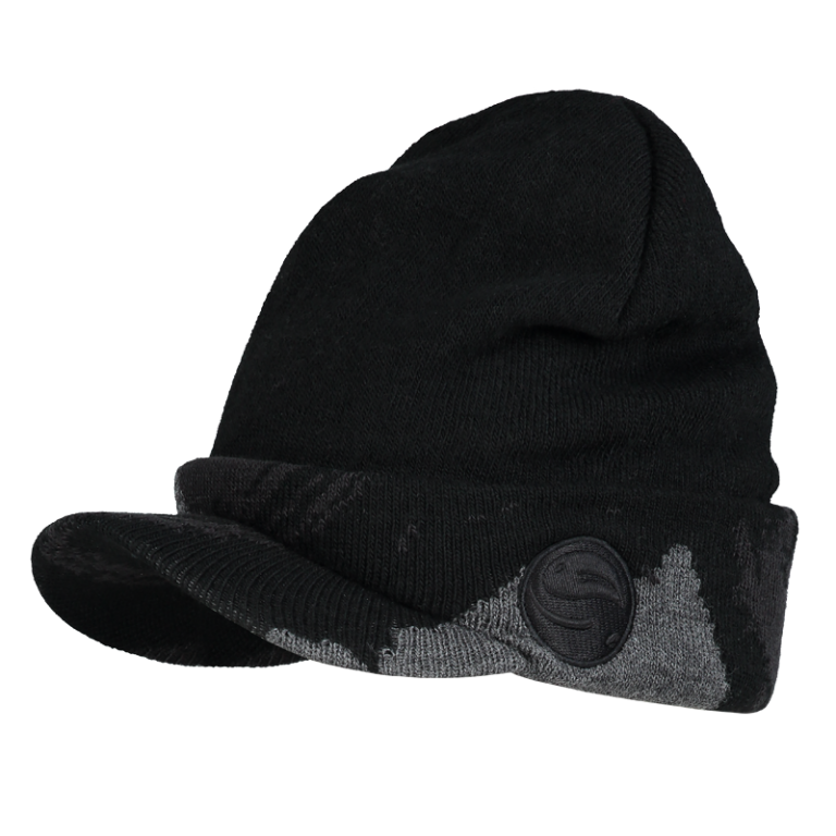 Guru Peak Beanie Camo Black