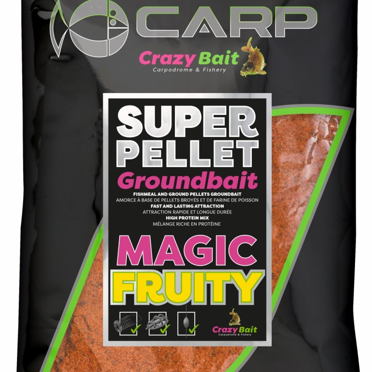 Sensas Crazy Bait Super Pellet Groundbait Magic Fruity 