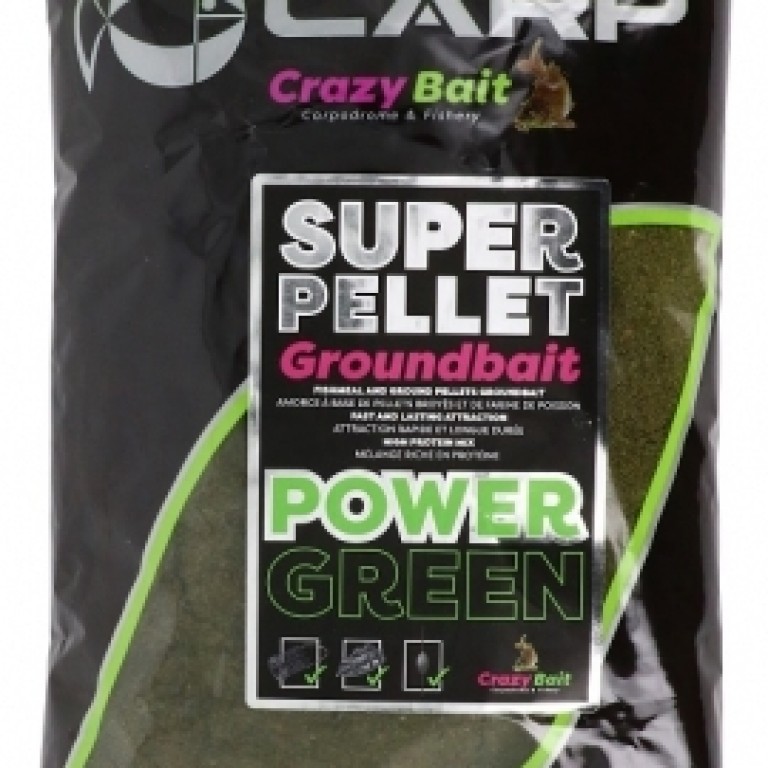 Sensas Crazy Bait Super Pellet Power Green 