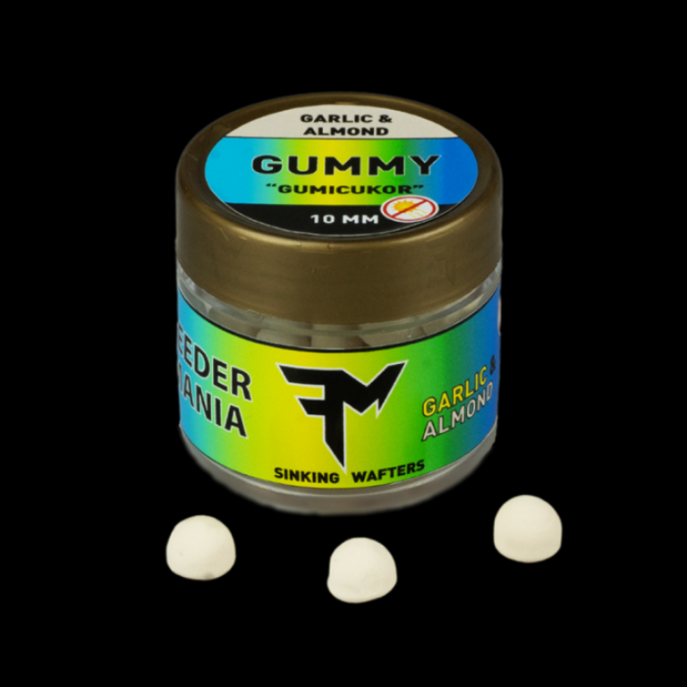 Feedermania Gummy csali Garlic & Almond 10 mm 