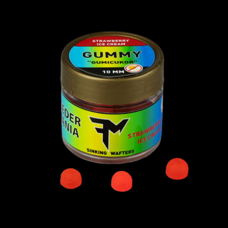 Feedermania Gummy csali Strawberry Ice Cream 10 mm 