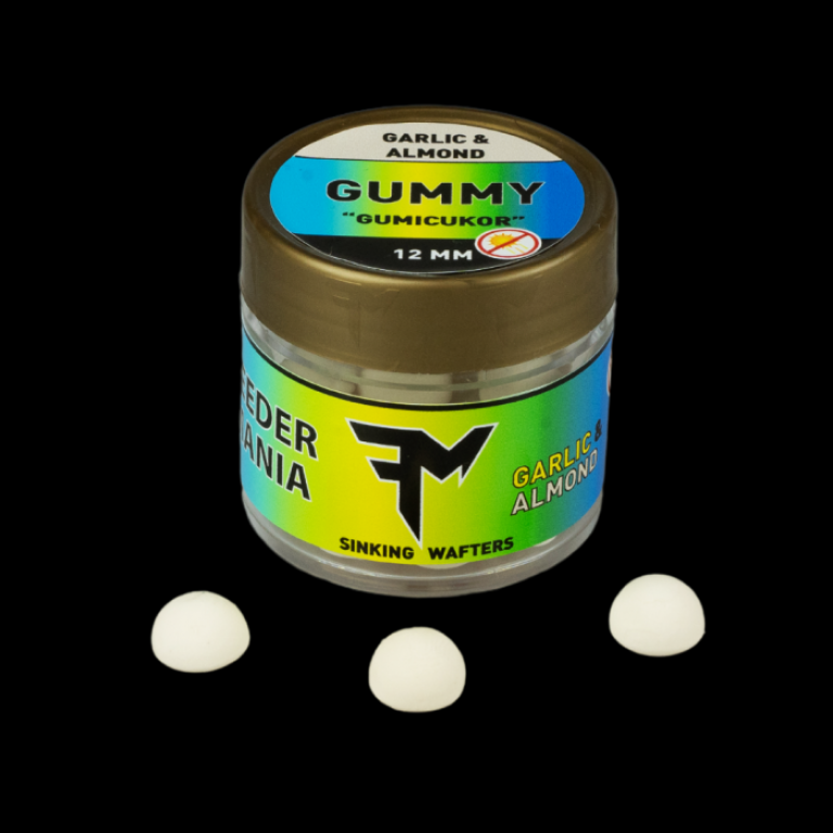 Feedermania Gummy csali Garlic & Almond 12 mm 