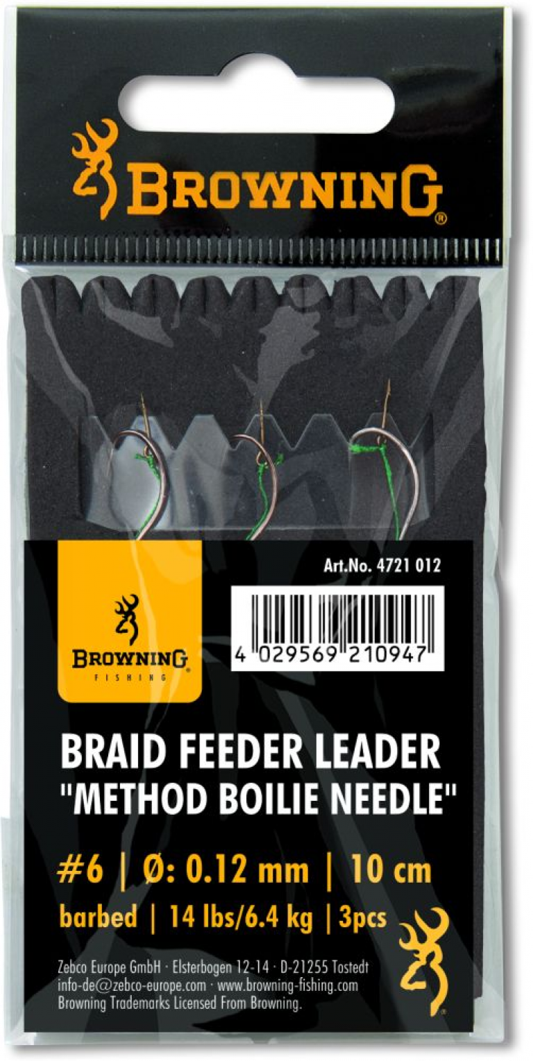 Browning Braid Feeder Leader Method Boilie Needle 