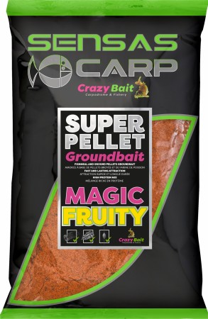 Sensas Crazy Bait Super Pellet Groundbait Magic Fruity 