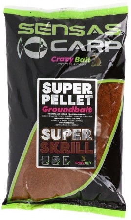 Sensas Crazy Bait Super Pellet Groundbait Super Krill 