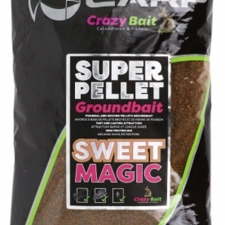 Sensas Crazy Bait Super Pellet Groundbait Sweet Magic 